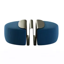 Natuzzi wave pouf